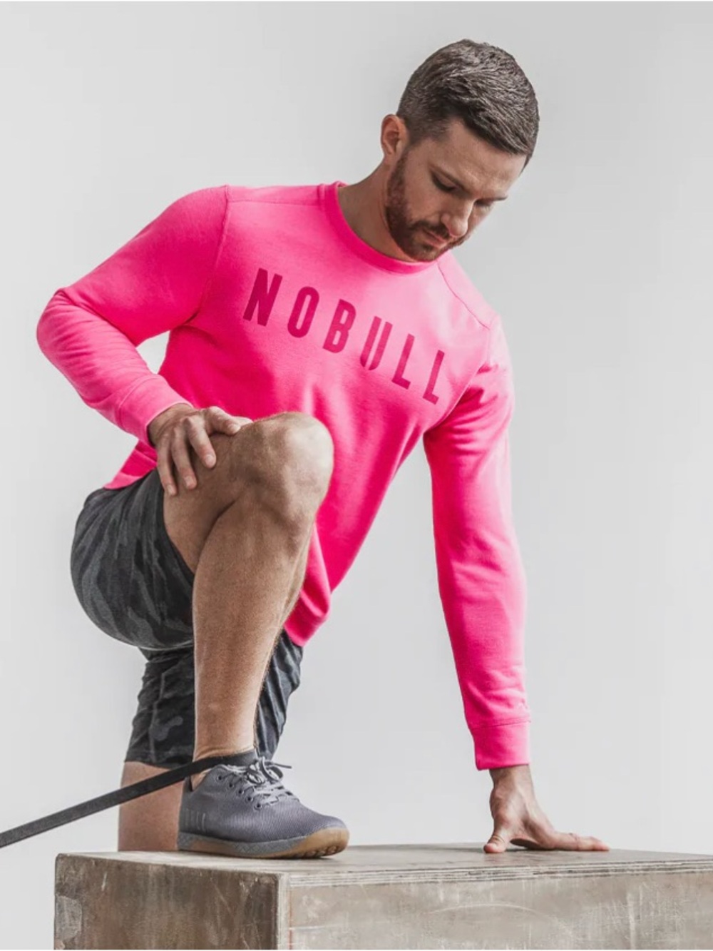NoBull Neon Pink Crew Sweatshirt